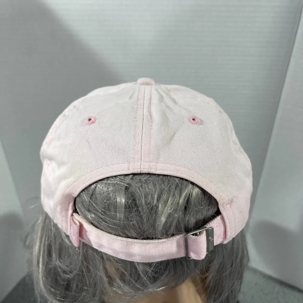 Adidas Hat Cap Strap Back Adjustable Pink Logo Baseball Golf Girls Kids Youth